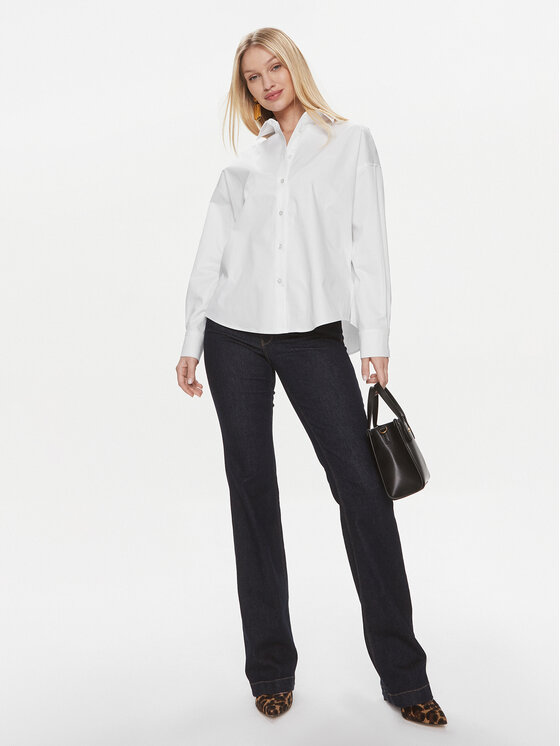 Guess Guess Koszula Ls Nicla W4RH51 WD2M1 Biały Regular Fit