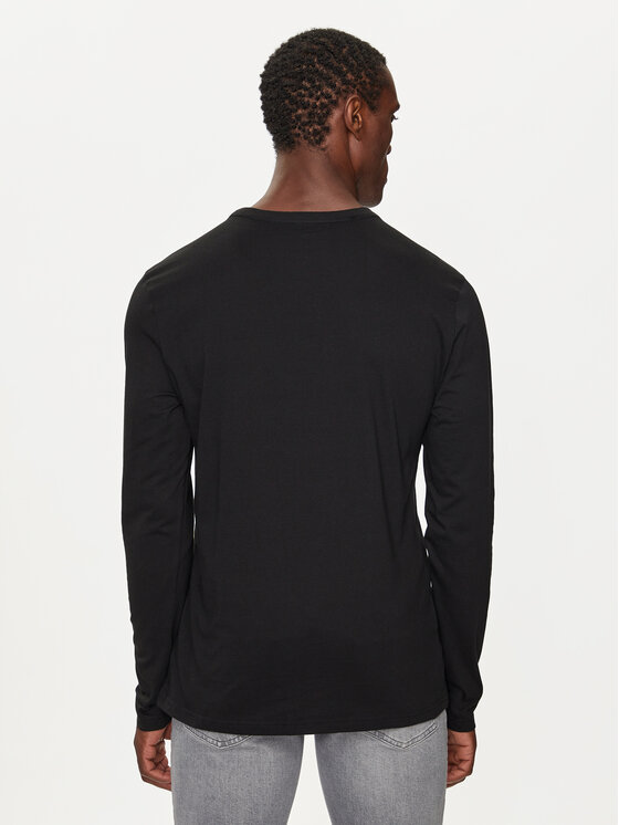 Tommy Hilfiger Tommy Hilfiger Комплект 3 блузи с дълъг ръкав UM0UM03378 Черен Regular Fit