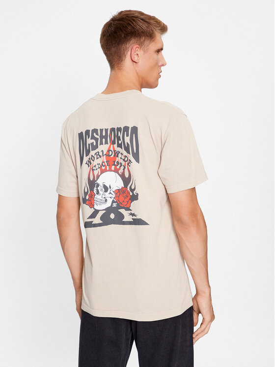 DC Shoes DC Shoes Тишърт Defiant Tees ADYZT05309 Бежов Regular Fit