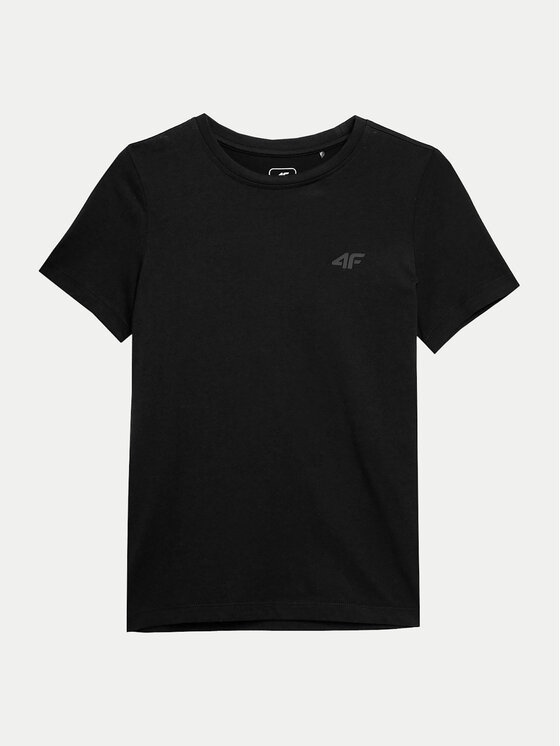 4F Tričko 4FJWSS24TTSHM1116 Čierna Regular Fit