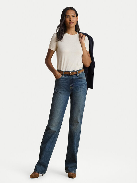 LAUREN RALPH LAUREN LAUREN RALPH LAUREN T-särk 200P14055500 Kreemjas Regular Fit
