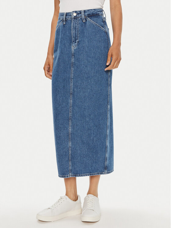Calvin Klein Jeans Calvin Klein Jeans Farmer szoknya J20J223680 Kék Regular Fit