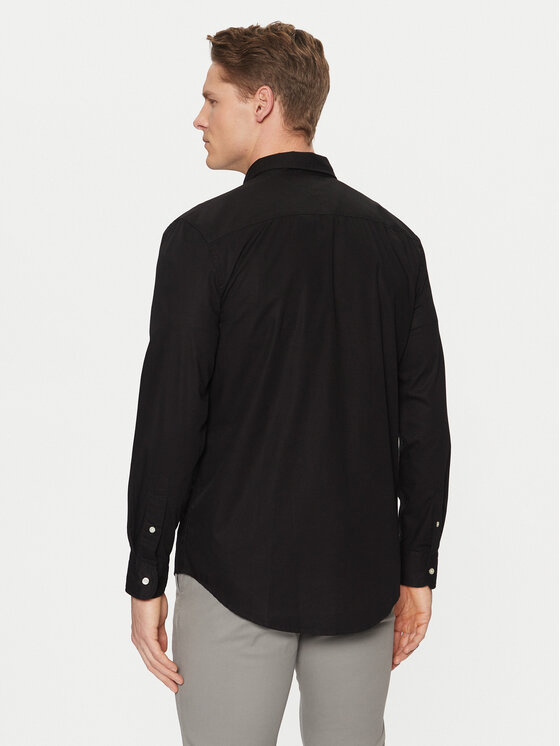 Tommy Hilfiger Tommy Hilfiger Marškiniai MW0MW38137 Juoda Slim Fit