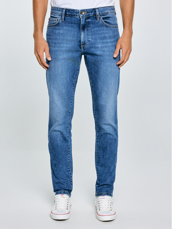BIG STAR BIG STAR Jeansy HARPER Niebieski Tapered Fit