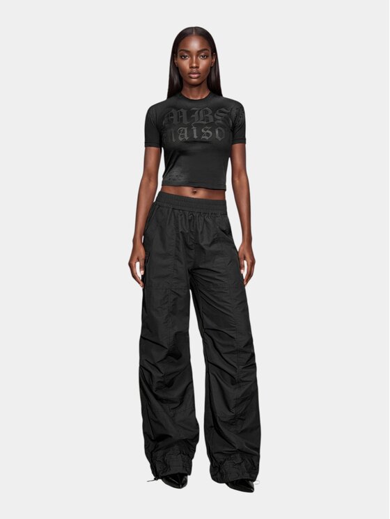 MADE BY SOCIETY MADE BY SOCIETY T-Shirt SINGULARITY - T27361 Czarny Basic Fit