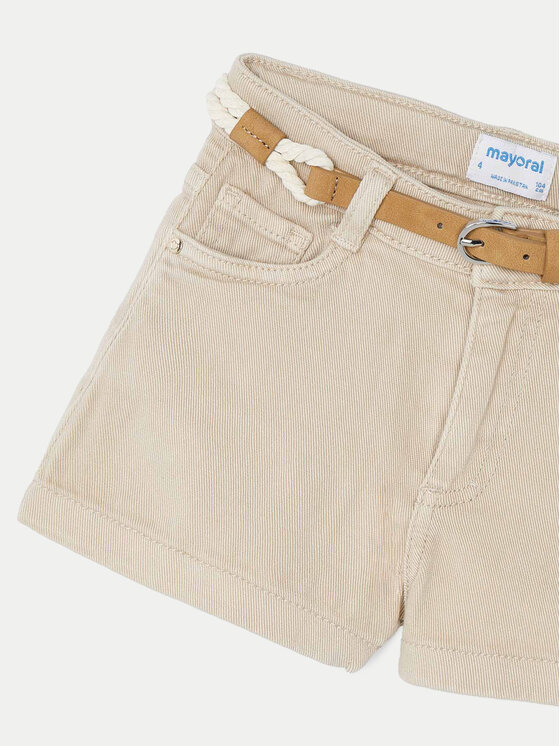 Mayoral Mayoral Pantaloncini di tessuto 234 Beige Regular Fit