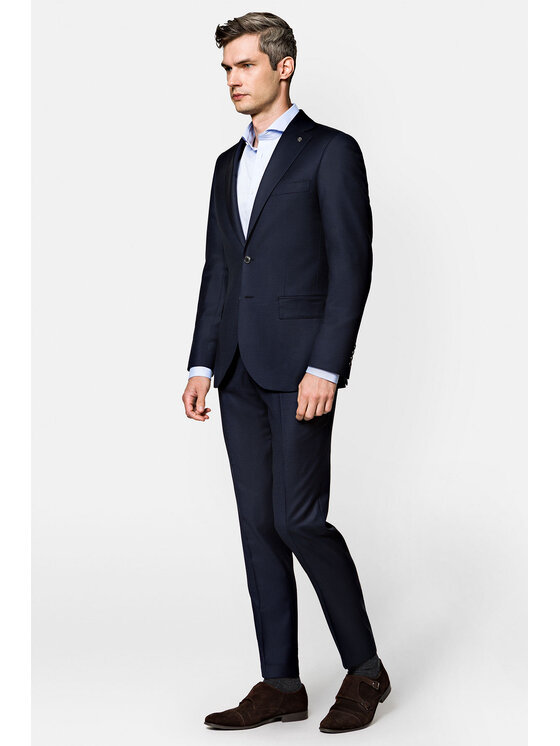 Lancerto Lancerto Garnitur GA073122000012 Granatowy Regular Fit