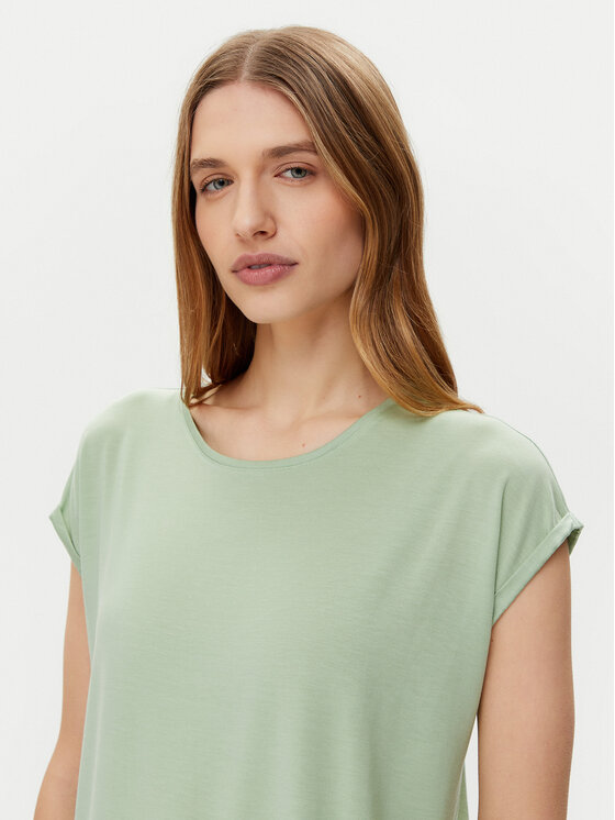 Vero Moda Vero Moda T-Shirt Ava 10284468 Zielony Regular Fit