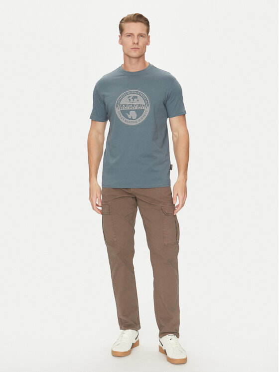 Napapijri Napapijri T-krekls S-Bollo NP0A4I3C Zils Regular Fit