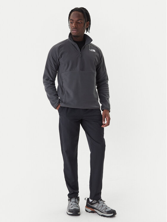 The North Face The North Face Полар 1/2 Glacier NF0A89JH Сив Regular Fit