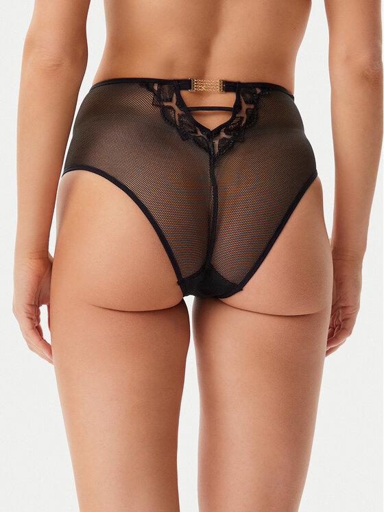 Chantelle Chantelle Mutande classiche a vita alta Reptilia C01LC5 Nero