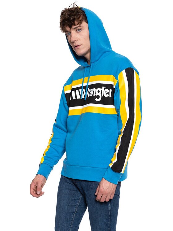 Wrangler Wrangler Felpa B&Y HOODIE Giallo Regular Fit