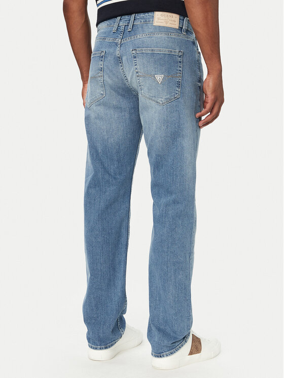 Guess Guess Teksad Angels M6YAN2 D1480 Sinine Slim Fit