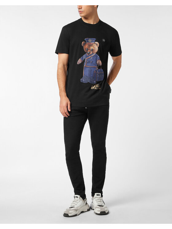 PHILIPP PLEIN PHILIPP PLEIN T-Shirt 27133 Czarny Regular Fit