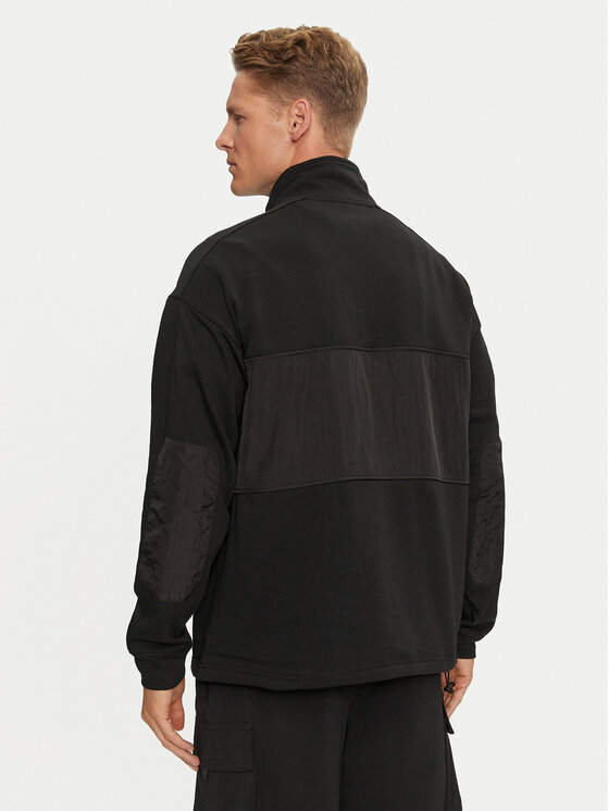 Colourwear Colourwear Μπλούζα Bloc Half Zip 7010253 Μαύρο Regular Fit