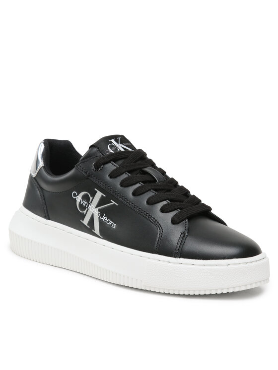 Calvin Klein Jeans Sneakers Chunky Cupsole Mono Lth Wn YW0YW01224 Negru Calvin imagine noua