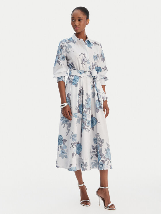 Marella Marella Φόρεμα πουκάμισο Formica 2613221161 Γαλάζιο Regular Fit