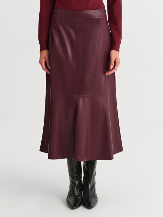 TATUUM TATUUM Spódnica midi MANTI Czerwony Flare Fit