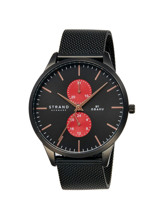 Strand Strand Zegarek S703GMBBMB-DS Czarny