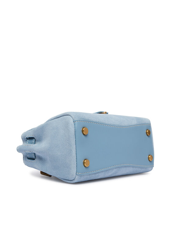 Tommy Hilfiger Tommy Hilfiger Rankinė American Icon Micro Tote Suede AW0AW18853 Žydra