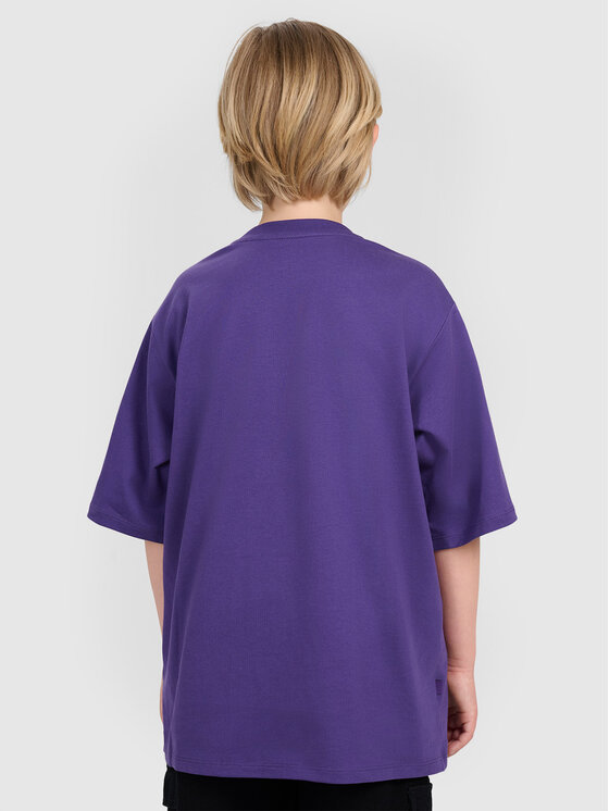 4F 4F T-Shirt CITY LINES Fioletowy Oversize