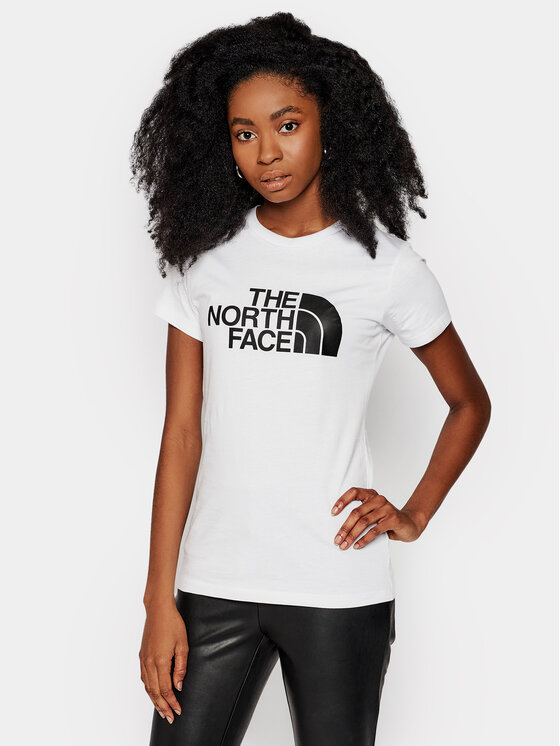 The North Face The North Face Marškinėliai Easy Tee NF0A4T1Q Balta Slim Fit