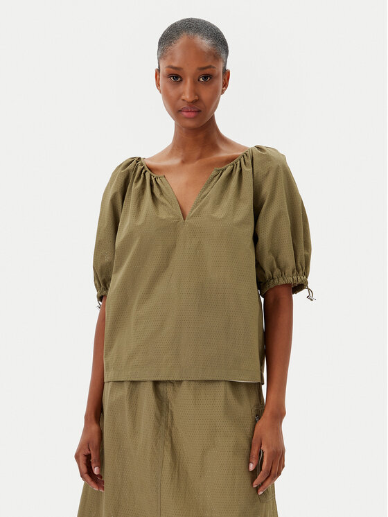 DKNY DKNY Blúz P5BAFATG 311 Zöld Regular Fit