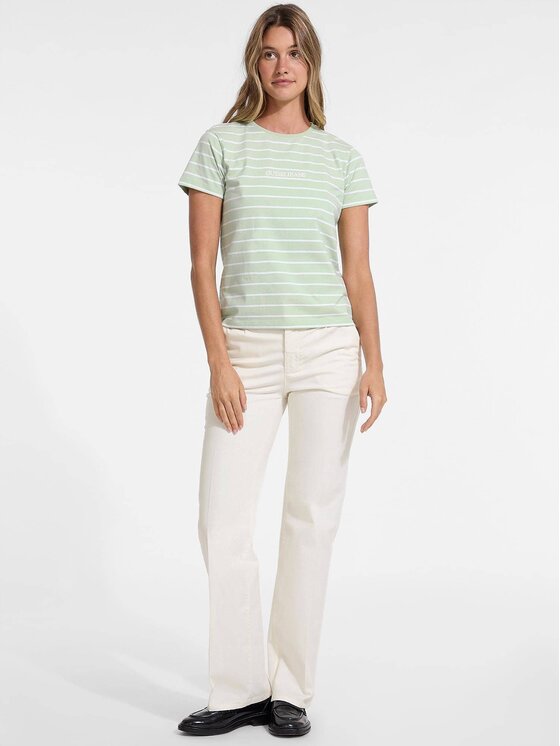 Guess Jeans Guess Jeans T-Shirt 168495 Zielony Classic Fit