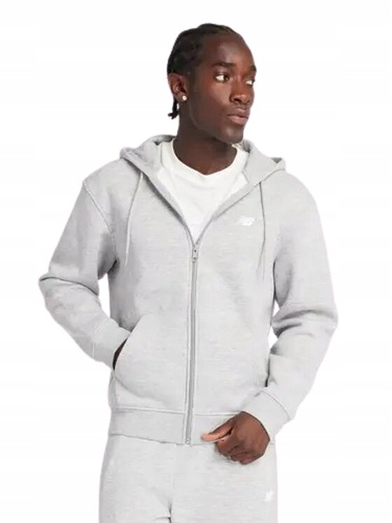 New Balance New Balance Bluza MJ43902AG Szary Standard Fit