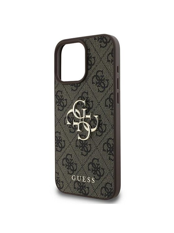 Guess Guess Etui na telefon iPhone 16 Pro Brązowy