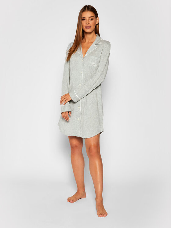 LAUREN RALPH LAUREN Lauren Ralph Lauren Нічна сорочка I811950 Сірий Regular Fit