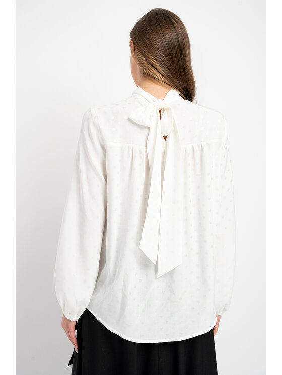 CLICK CLICK Blúzka 70-829 Biela Relaxed Fit