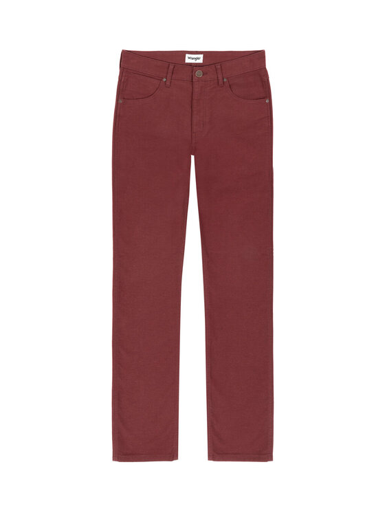 Wrangler Wrangler Spodnie materiałowe GREENSBORO Czerwony Straight Fit