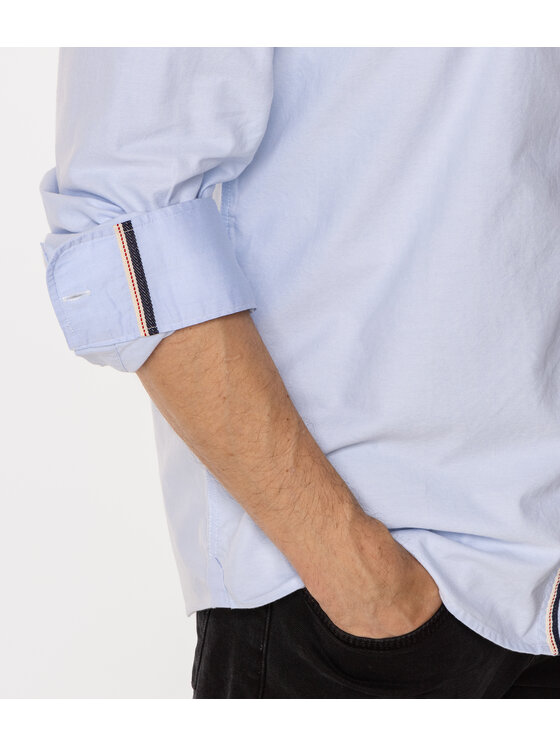 Lee Cooper Lee Cooper Koszula LLOYD OXFORD Niebieski Comfort Fit