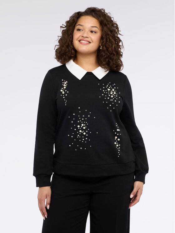 Fiorella Rubino Fiorella Rubino Felpa G818L008826N033 Nero A-Line Fit