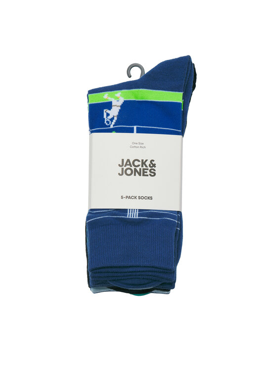 Jack&Jones Jack&Jones Set od 5 pari muških visokih čarapa Sunrise 12277377 Šarena
