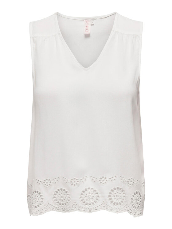 ONLY ONLY Bluse 15296317 Weiß Regular Fit