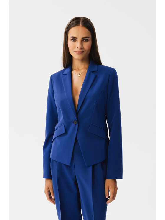 Stylove Stylove Marynarka S353 Niebieski Modern Fit