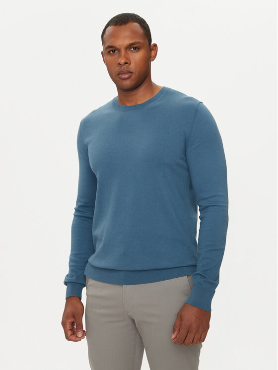 Sisley Maglione 10F2S1C78 Blu Slim Fit Modivo