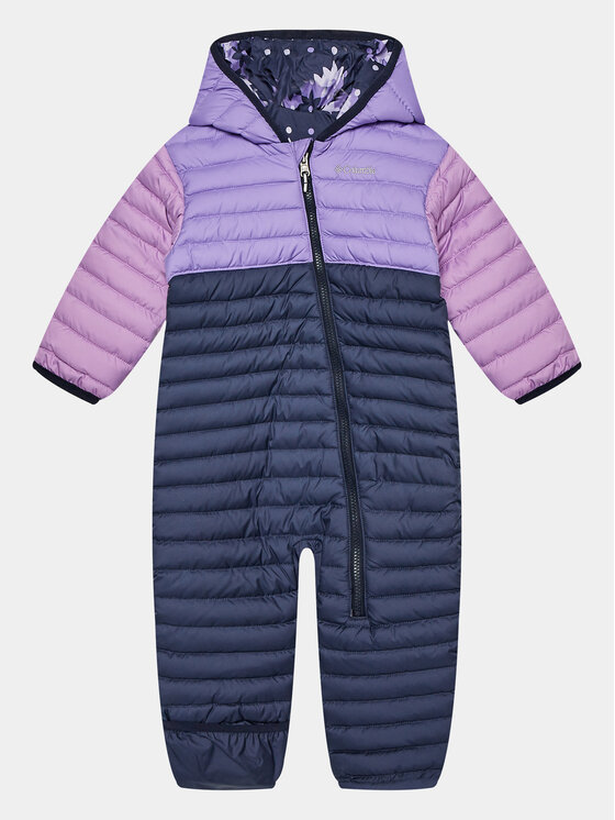 Columbia Zimná kombinéza Powder Lite Reversible Bunting Tmavomodrá Regular Fit