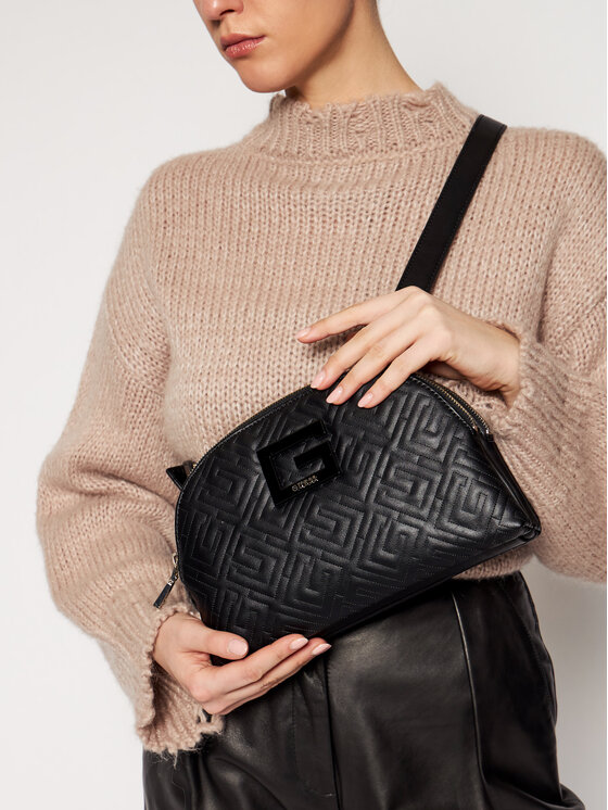 Guess Guess Geantă Janay (QG) Mini HWQG77 38690 Negru
