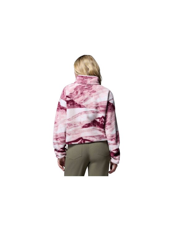Columbia Columbia Polar Helvetia II Printed Cropped Half Snap Fleece 2098501553 Różowy Regular Fit