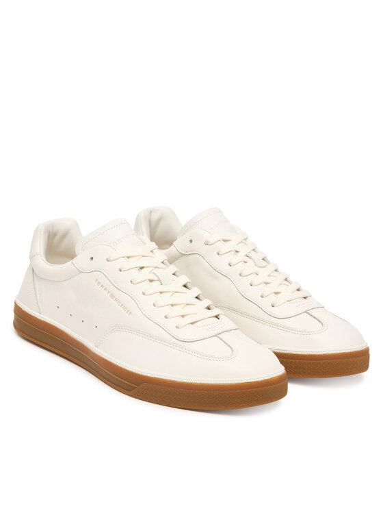 Tommy Hilfiger Tommy Hilfiger Sneakersy Lo Lux Lth FM0FM05815 Écru