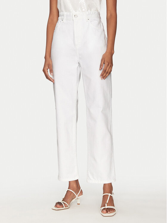 Marella Marella Jeans hlače Mom 2513181084 Bela Mom Fit