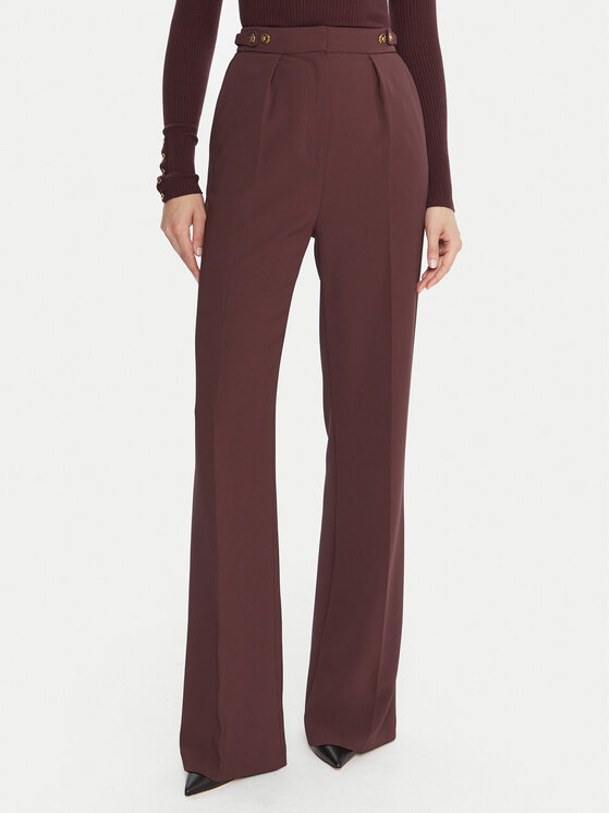 Elisabetta Franchi Elisabetta Franchi Текстилни панталони PA-099-56E2-V390 Бордо Regular Fit