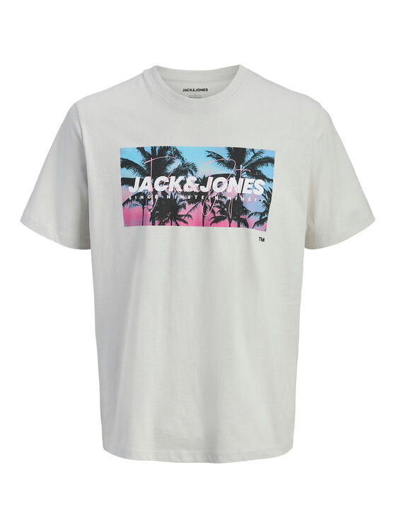 Jack & Jones Jack & Jones Marškinėliai Indiana Tee 12288112 Pilka Regular Fit