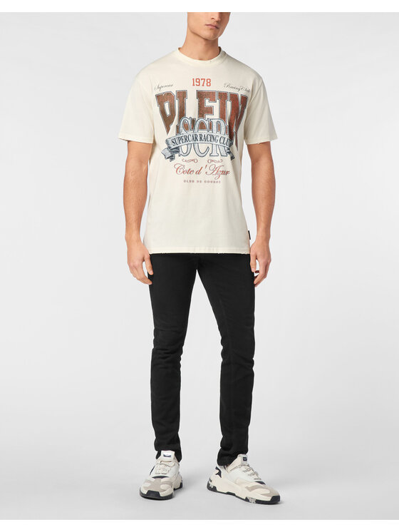 PHILIPP PLEIN PHILIPP PLEIN T-Shirt 24701 Biały Regular Fit