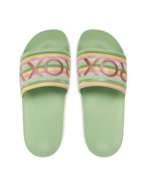 Roxy Roxy Klapki ARJL100679 Zielony