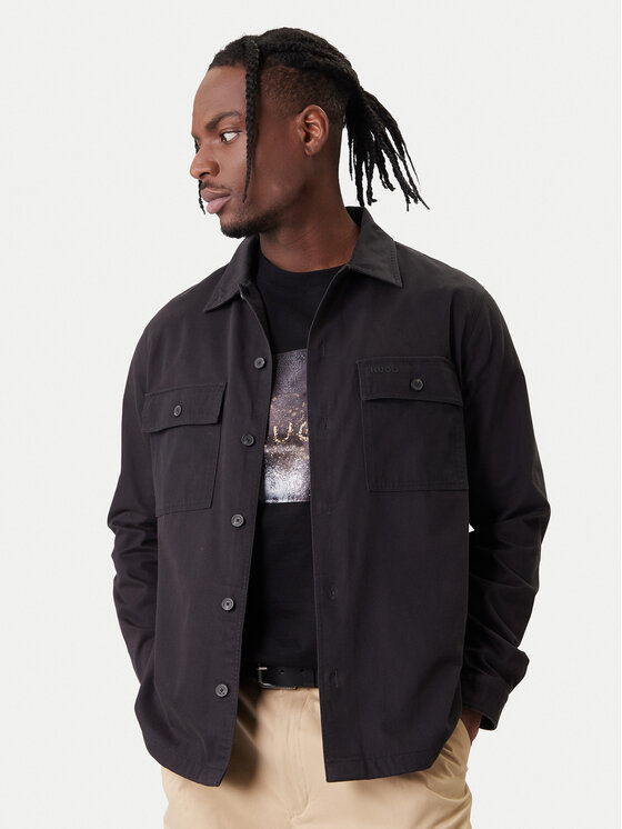 HUGO HUGO Särk Epoldo 50545383 Must Oversize