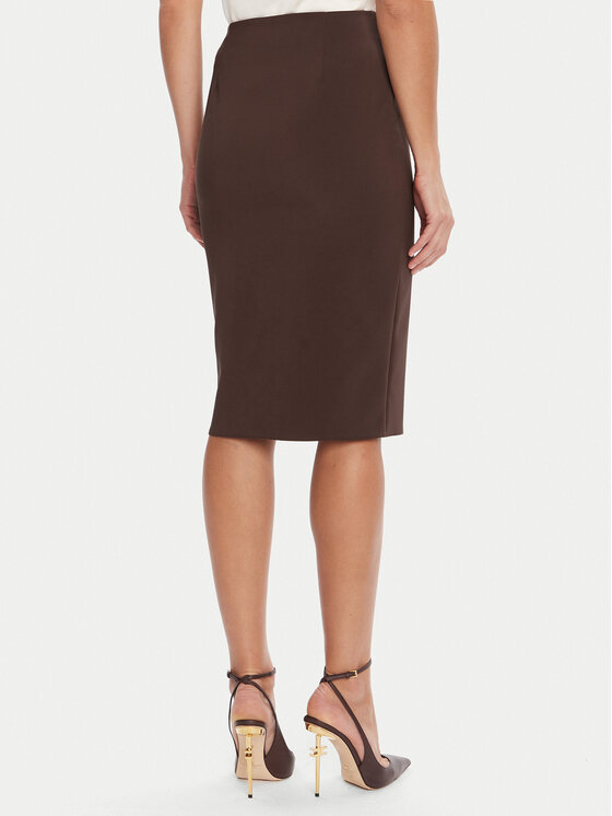 Rinascimento Rinascimento Puzdrová sukňa CFC0125230003 Hnedá Slim Fit